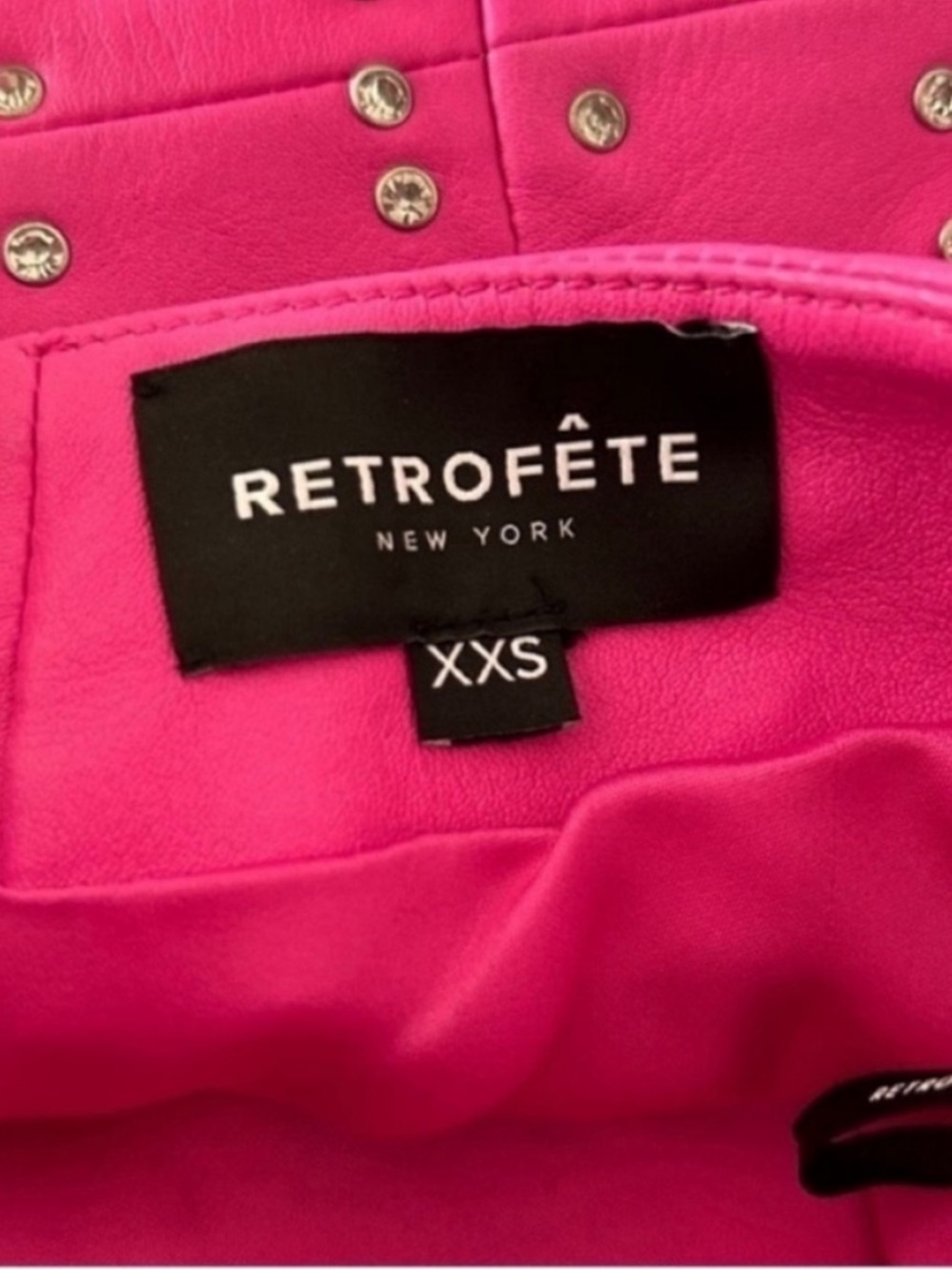 Retrofete Vesta Crystal Embellished Mini Dress Pink - Picture 7 of 8